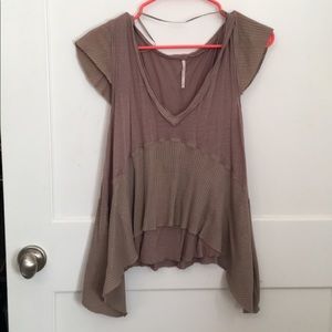 TAUPEY FREE PEOPLE RUFFLE TOP